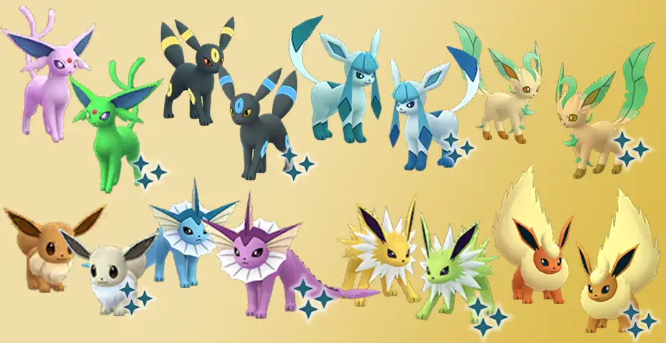 Pokémon GO Eevee Shiny famiglia nuova