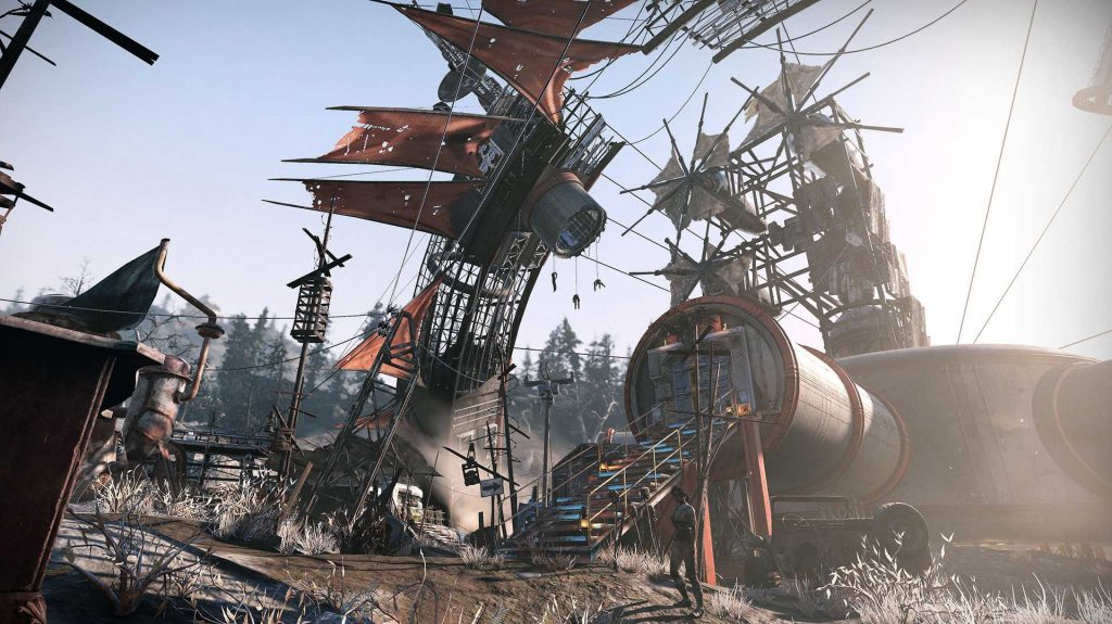 Screenshot del cratere di Fallout 76 Wastelanders
