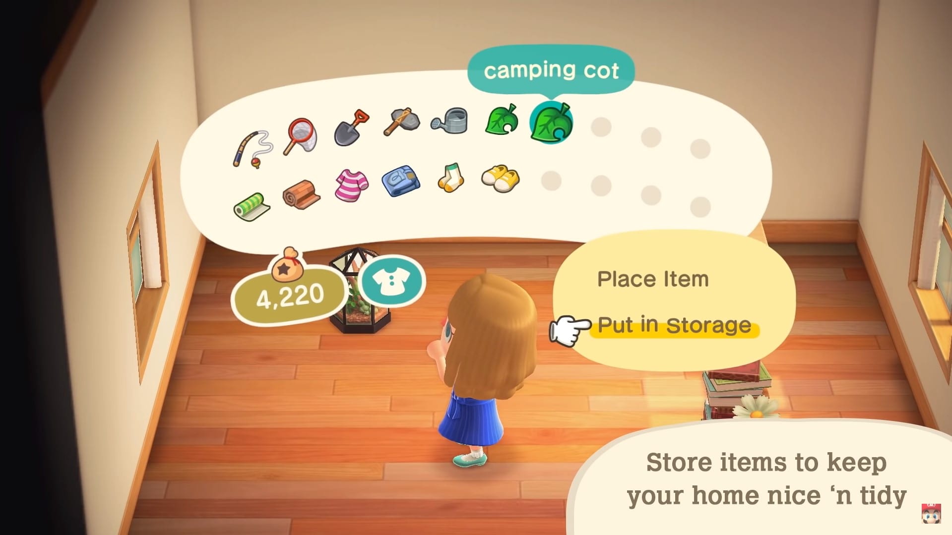 conservare gli oggetti in Animal Crossing: New Horizons