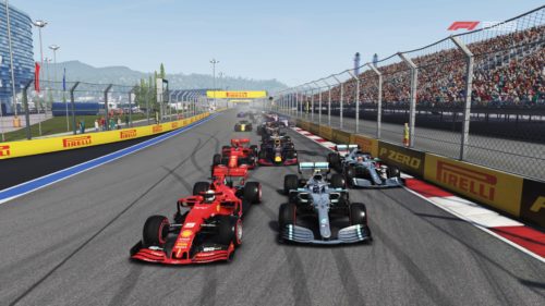 Un gruppo ristretto di auto in F1 2019