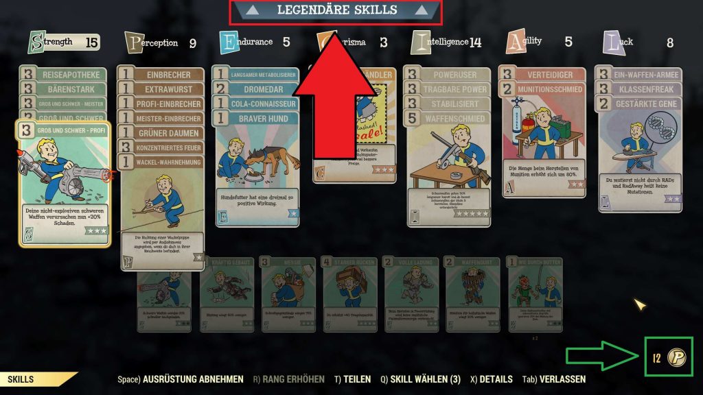 Fallout 76 abilità leggendarie nel menu - copia