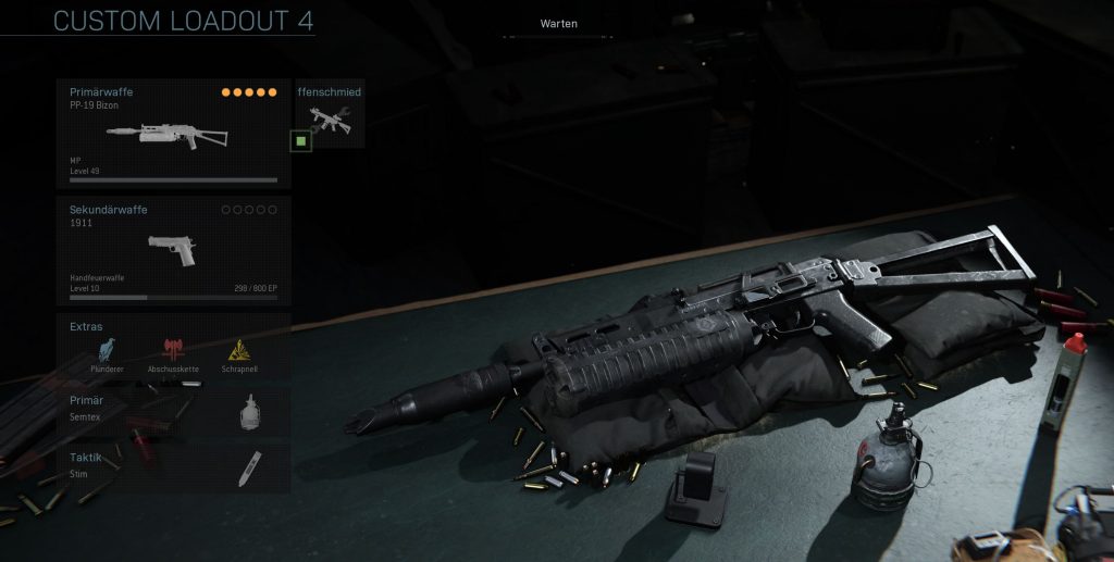 Call Duty Modern Warfare Bizon MG Build