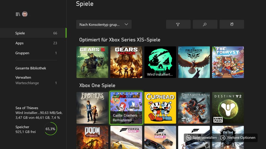 Panoramica dei giochi Xbox Series X