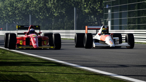Senna e Prost combattono in F1 2019
