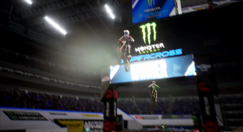 Saltando in aria a Monster Energy Supercross 3