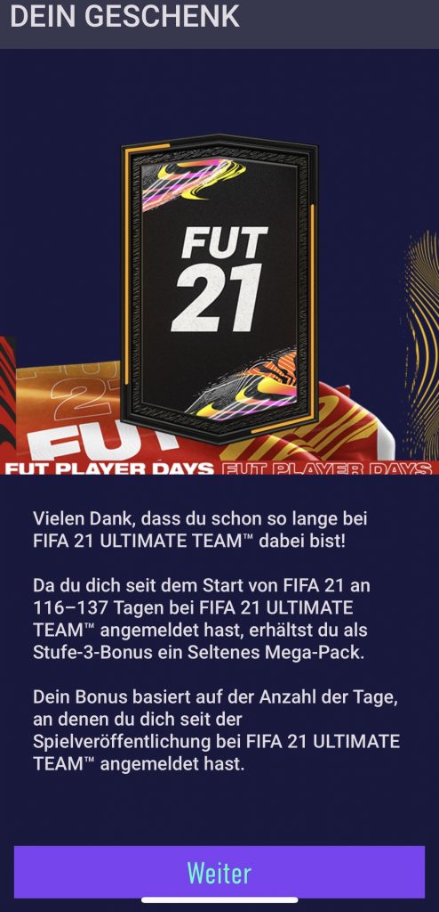 Pacchetto gratuito FIFA 21
