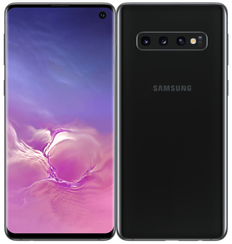 Samsung Galaxy S10 vista anteriore e posteriore