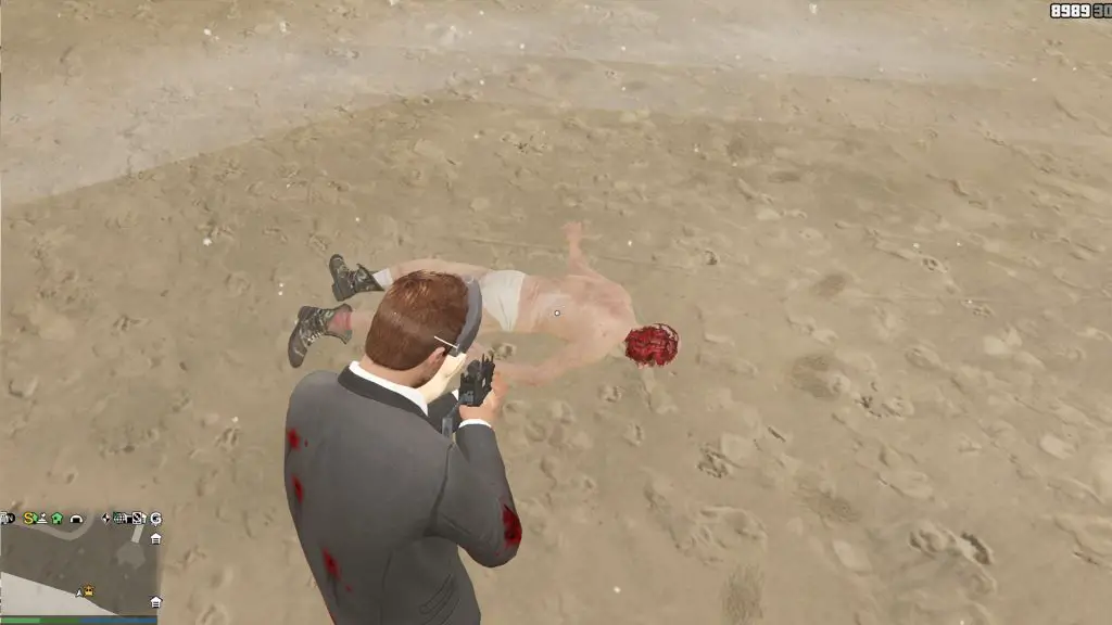 Faccia da spiaggia cadavere di GTA Online