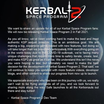 Programma spaziale Kerbal 2 in ritardo