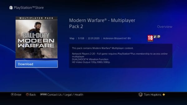 pacchetto dlc multiplayer di guerra moderna
