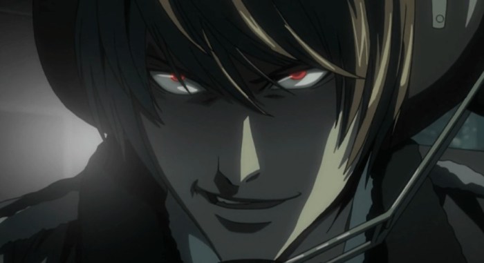 Death Note, Light Yagami, I migliori cattivi degli anime
