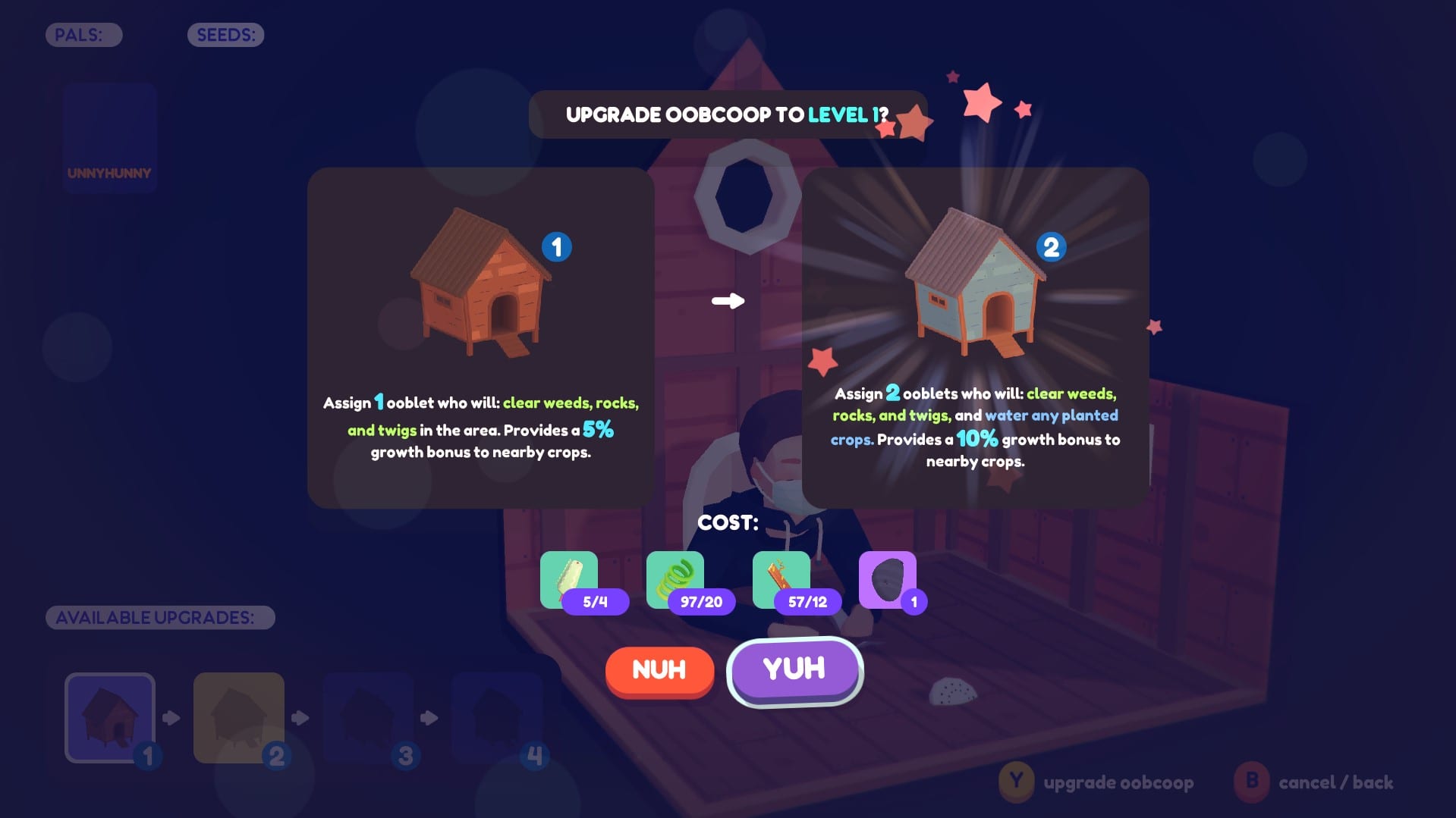 aggiorna oobcoop ooblets