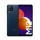 Smartphone Samsung Galaxy M12 Android senza contratto, quad camera, display Infinity-V da 6,5 ​​pollici, potente batteria da 5.000 mAh, 128 GB / 4 GB, cellulare in nero, (versione tedesca) (esclusivamente su Amazon)