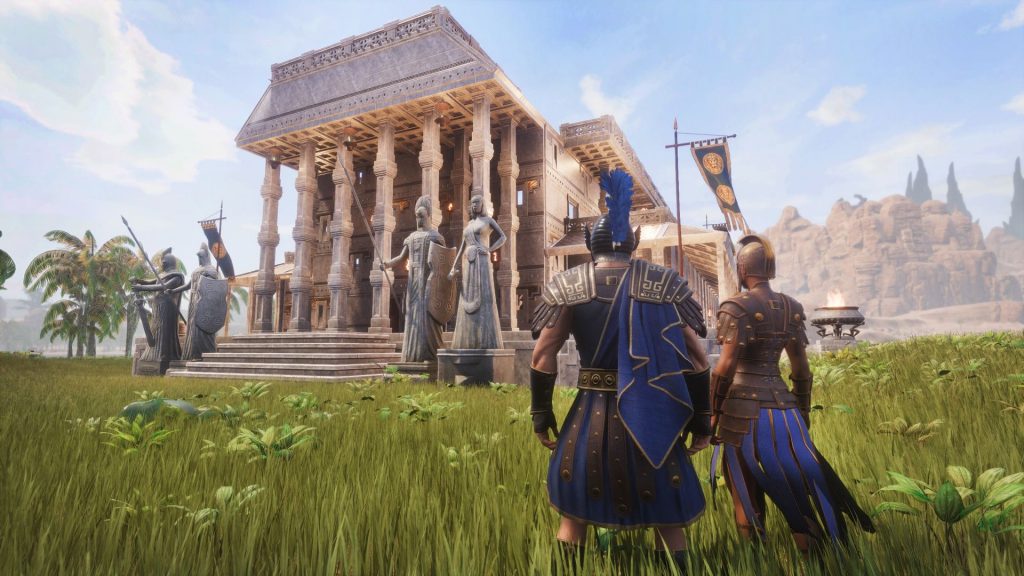 Conan Exiles Aquilonia DLC Roman City Palace dall'esterno
