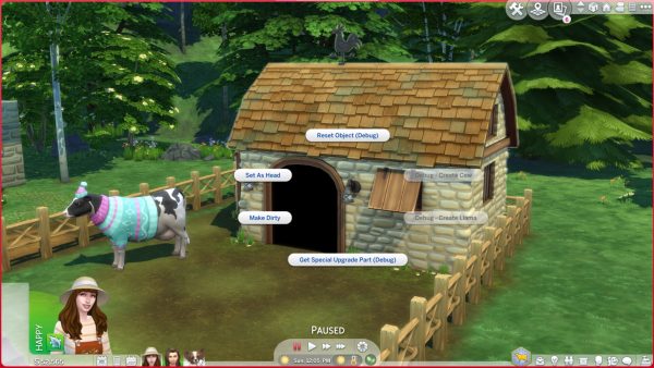 Suggerimenti Sims 4 Lama della mucca vivente in un cottage