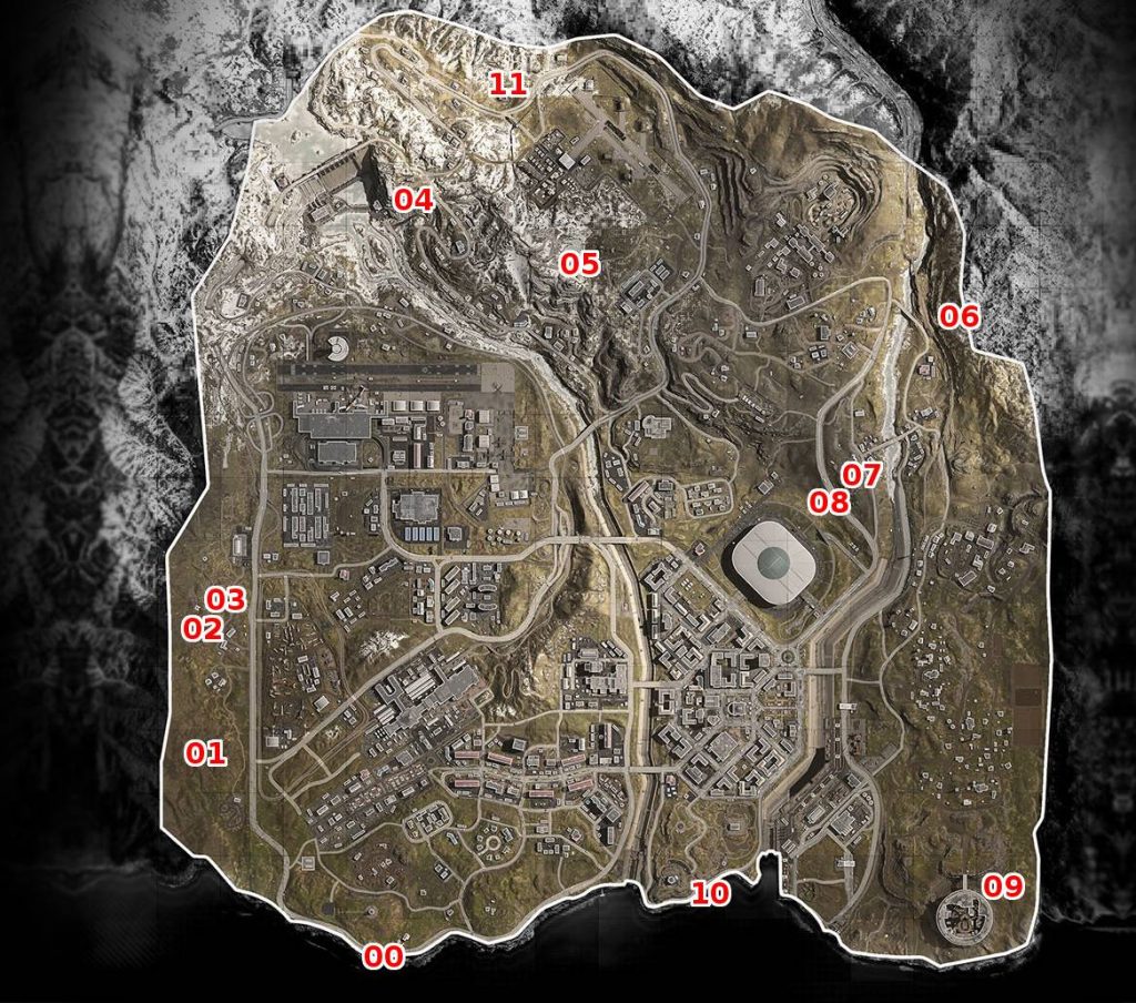 CoD Warzone Bunker Mappa di tutti i bunker con i numeri