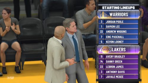 La formazione dei Lakers Warriors