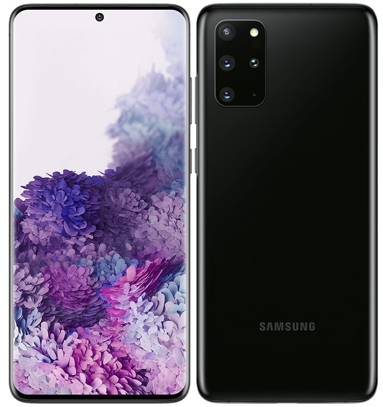 Samsung Galaxy S20+ in nero (disponibili anche blu e grigio)