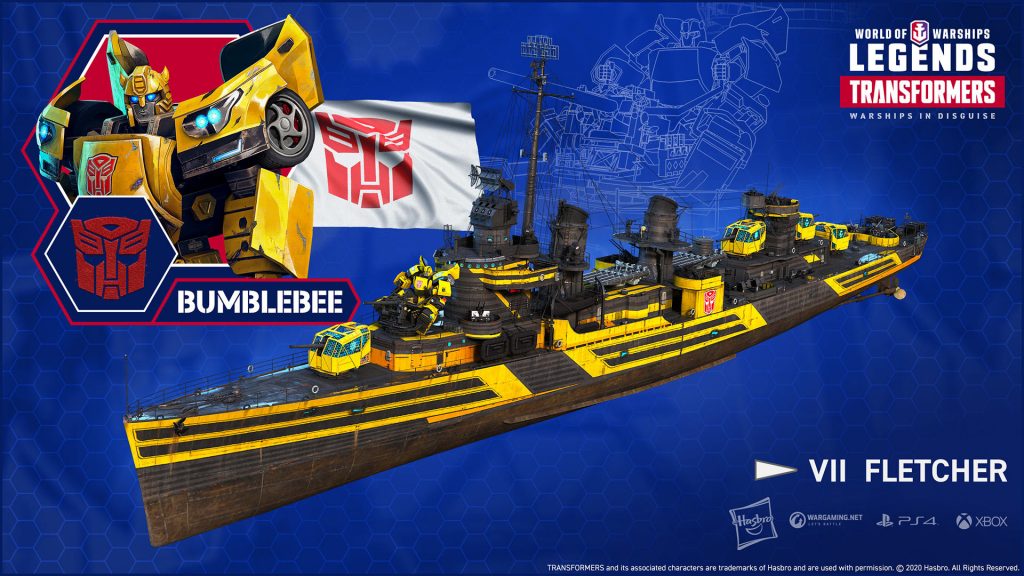 Bumblebee dei Transformers di World of Warships