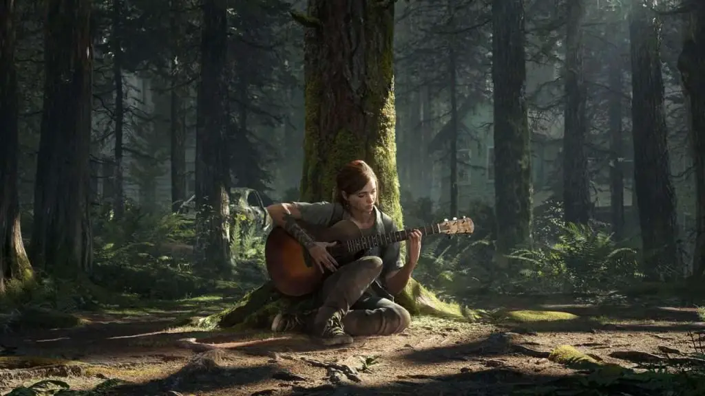 Schermata della chitarra di The Last of Us 2