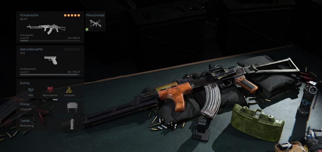 Call for Duty Modern Warfare AK-47 build difensiva