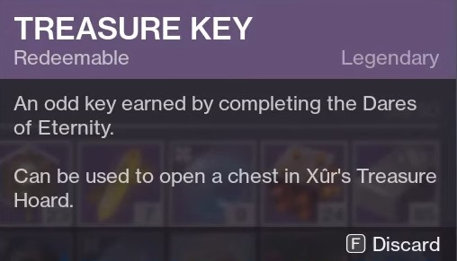 come ottenere la chiave del tesoro xur in Destiny 2