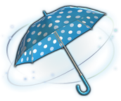 ffxiv parasole a pois blu e bianco