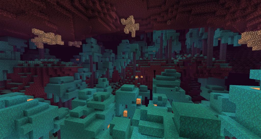 Foresta blu abissale di Minecraft