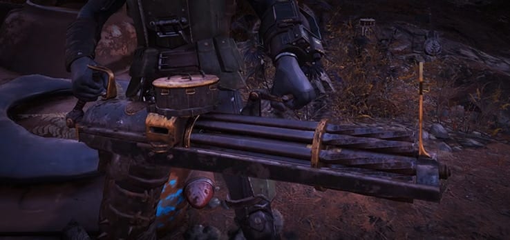 Mod di Fallout 76 Gatling Gun